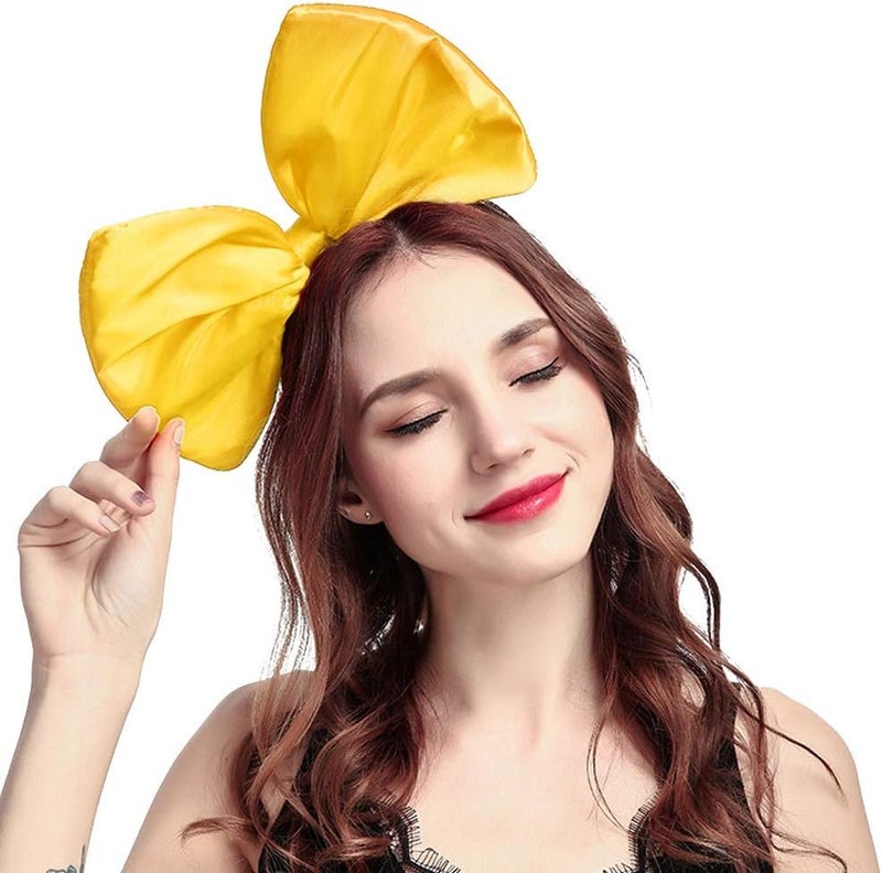 BUTITNOW BUYITNOW Women Huge Bow Headband Cute Bowknot Hair Hoop for Halloween Cosplay - Image 1